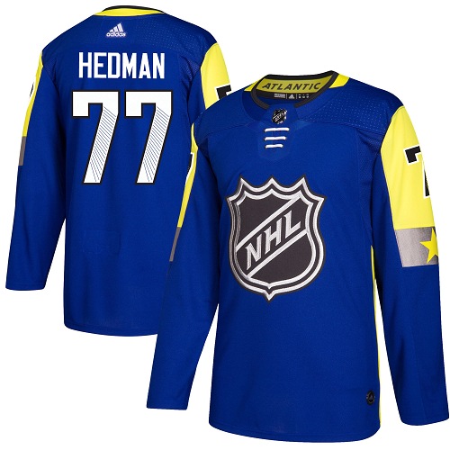 Adidas Tampa Bay Lightning #77 Victor Hedman Royal 2018 All-Star Atlantic Division Authentic Stitched Youth NHL Jersey